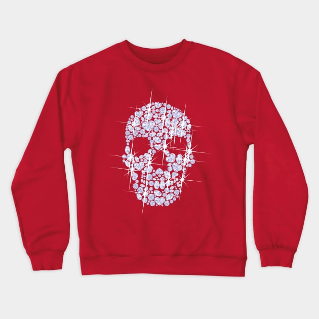 ICED OUT SKULL Crewneck Sweatshirt by WUPHYSICAL